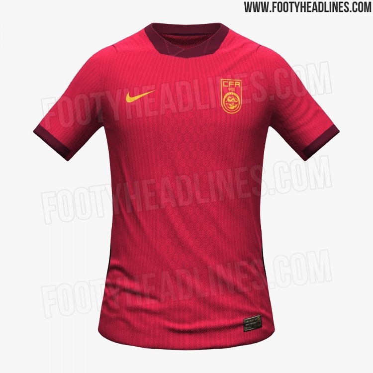 如意体育官网-经典配色！国足2026新版球衣谍照：主场红客场黄，预计3月发布